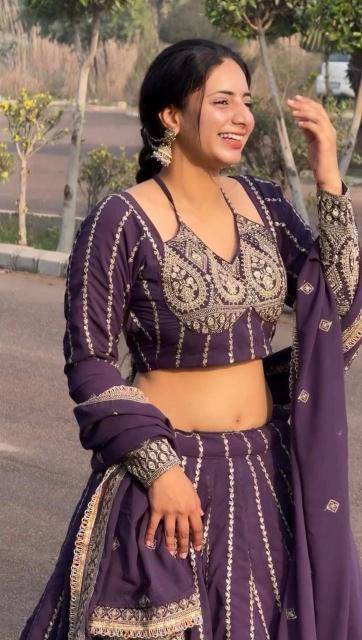 Pc 516 Georgette Heavy work Traditional lehenga choli designs in Hyderabad